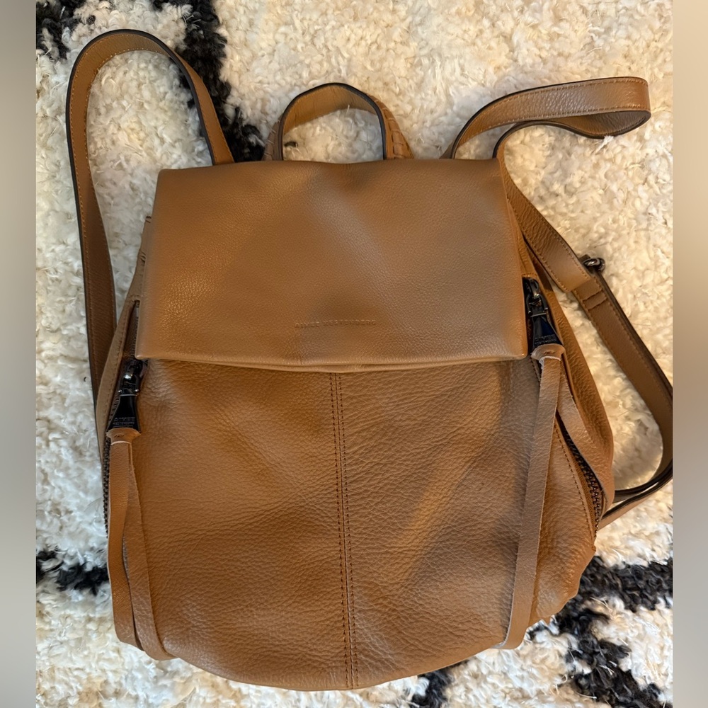 Aimee Kestenberg Caramel Brown Leather Backpack